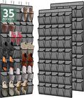 35 Pocket Over the Door Shoe Organizer, Reusable Breathable Large Mesh Bag by Unknown