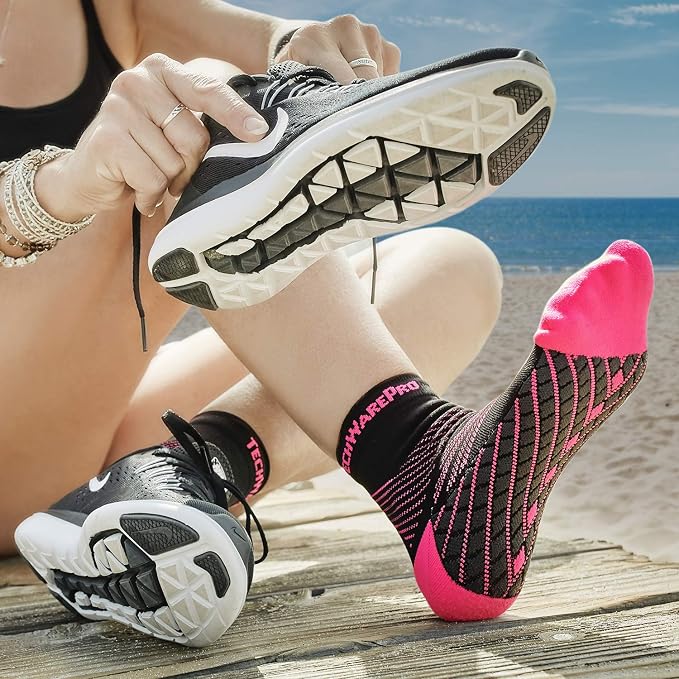 TechWare Pro Plantar Fasciitis Socks – Cushion Ankle Compression Socks Women & - Image 7