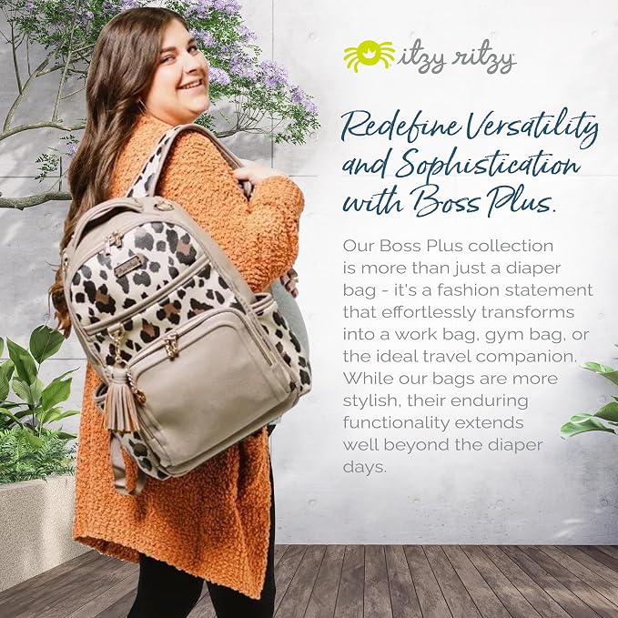 Itzy Ritzy Diaper Bag Backpack – Large Capacity Boss Plus Baby Backpack Diaper - Image 8