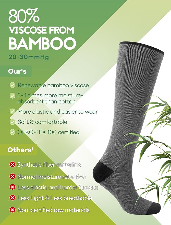 Bamboo Viscose Compression Socks - Image 2