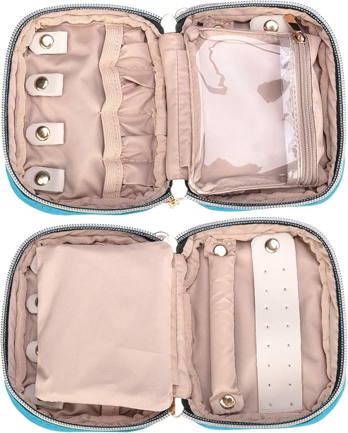 Teamoy Mini Jewelry Travel Case, Storage Organizer Bag - Image 2