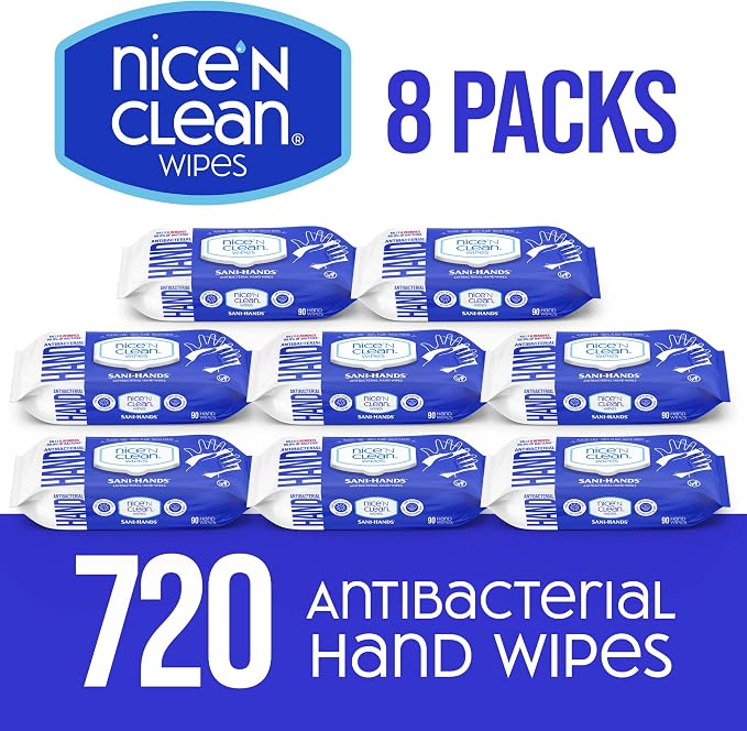 Nice 'N CLEAN Sensitive Skin Wet Hand Wipes 90ct | Infused - Image 2