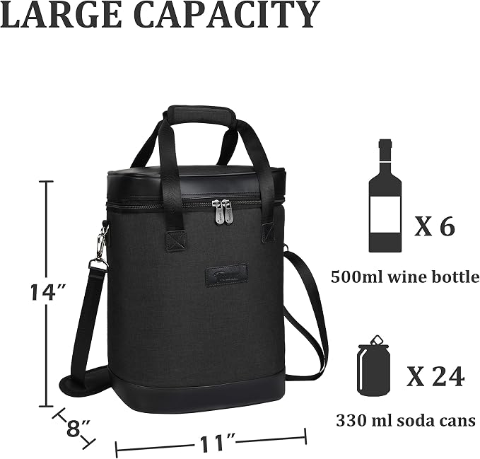 Tirrinia 6 Bottle Wine Cooler Bag - Image 6