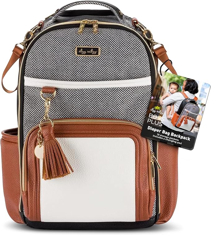 Itzy Ritzy Diaper Bag Backpack – Large Capacity Boss Plus Baby Backpack Diaper by ItzyRitzy