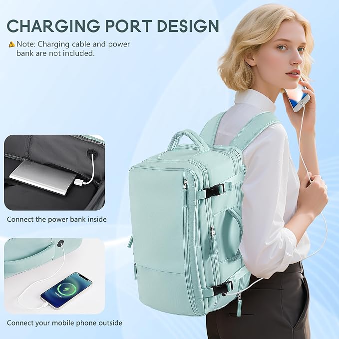 Beraliy Large Travel Backpack for Women Airline Approved, Carry On Backpack - Image 4