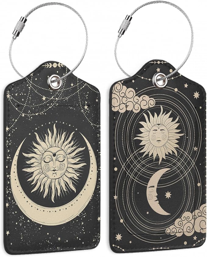 Boho Crescent Moon and Sun by DEMACYA