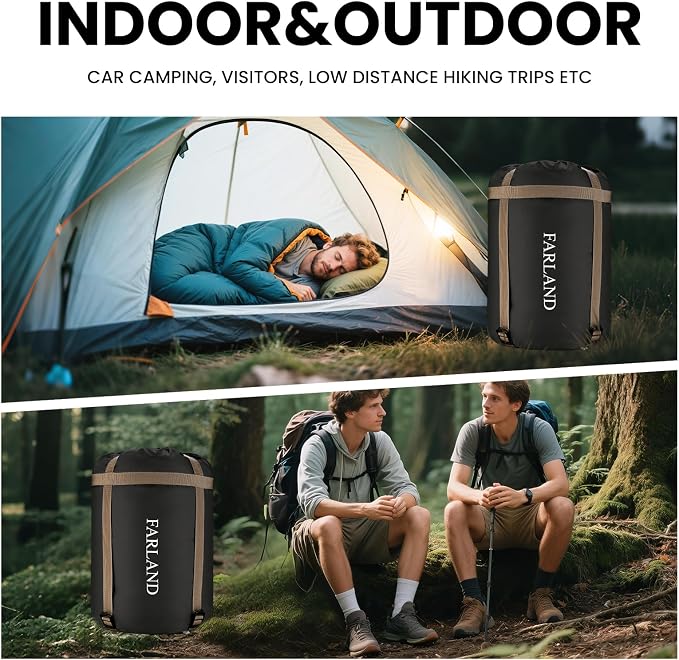 FARLAND Sleeping Bags 30℉ for Adults Teens Kids - Image 6