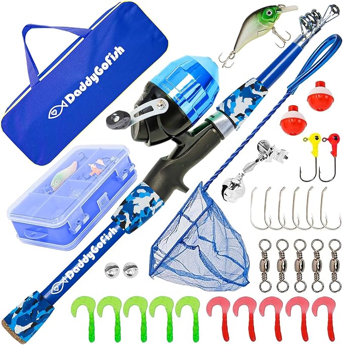 DaddyGoFish Kids Fishing Pole by DaddyGoFish