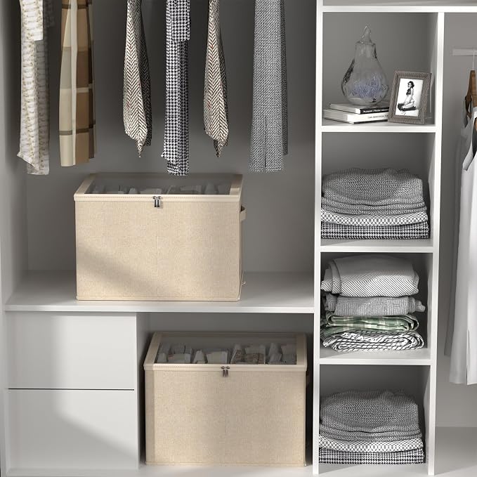 Shoe Organizer for Closet, 2 Pack Sturdy Shoe Storage Bins - Image 6