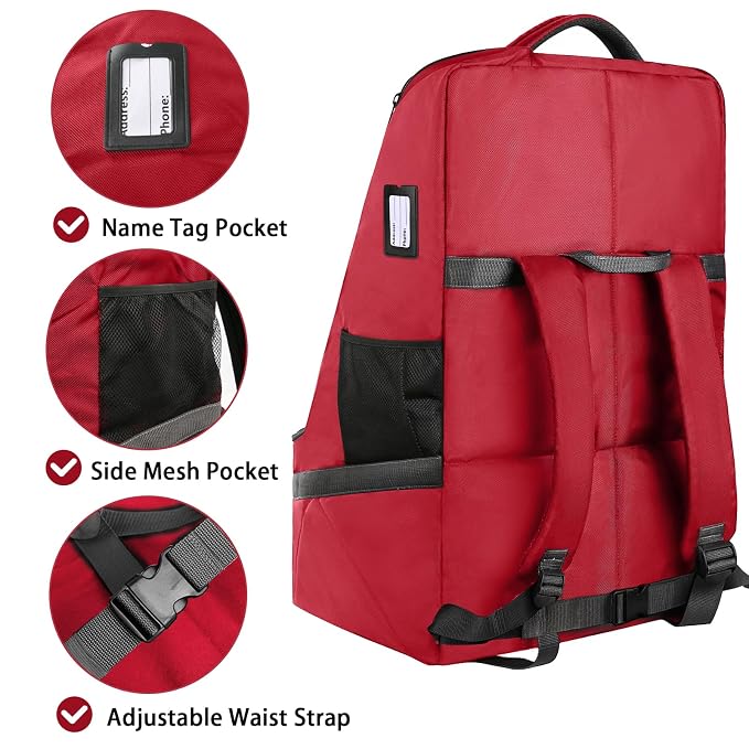 YOREPEK Car Seat Travel Bag, Padded Car Seats Backpack - Image 3