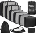 BAGAIL 6 Set/8 Set/10 Set Packing Cubes Various Sizes Packing Organizer by BAGAIL