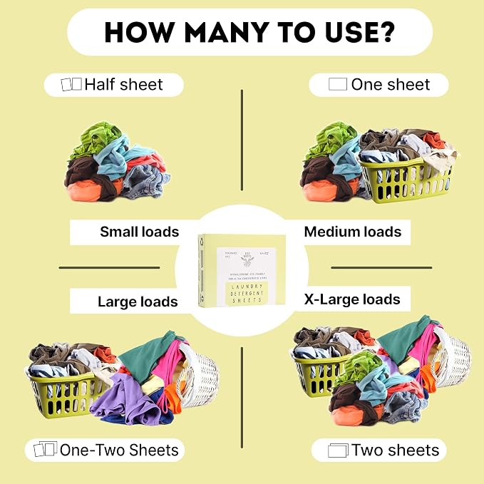 ECO ROOTS Laundry Detergent Sheets 64 loads | ECO FRIENDLY Unscented Sheets - Image 6