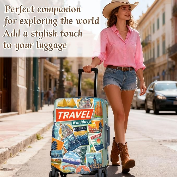 Luggage Cover, Travel Suitcase Covers, Elastic Suitcase Protective Cover - Image 4