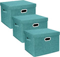 TYEERS Large Storage Bins with Lids, Collapsible, Fabric Storage Boxes by StorageOrganization