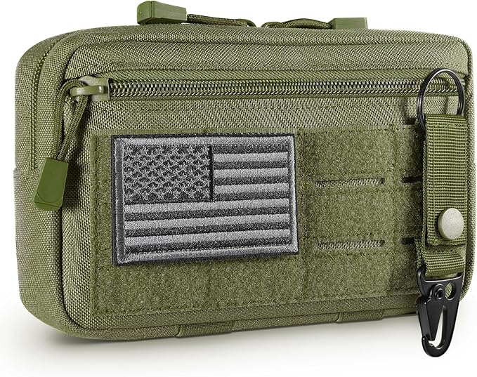 Tactical Molle Admin Pouch Utility Laser Cut EDC Tool Pouch Bag Horizontal by FRTKK