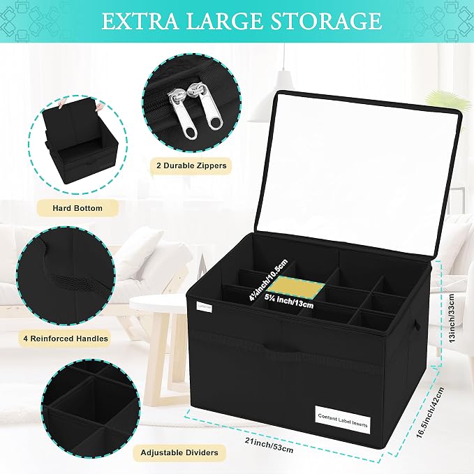 Luvhomee Shoe Storage Organizer, Fits 16 Pairs, Large Shoe Organizer Box - Image 5