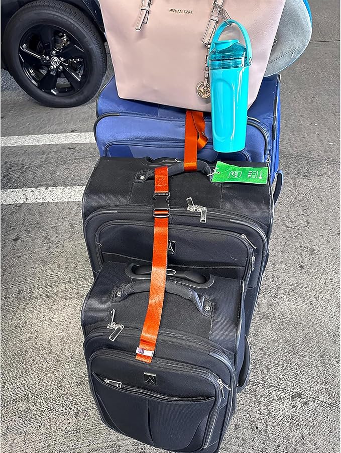 4Pack Luggage Straps Add Bag Luggage Straps to Connect Two Suitcases, - Image 7
