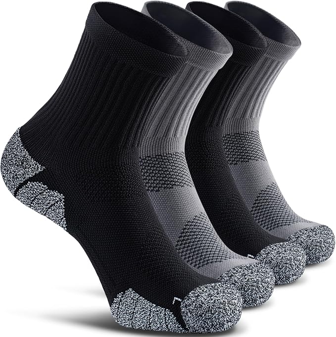 CWVLC Cushioned Compression Sport Quarter Socks by CWVLC
