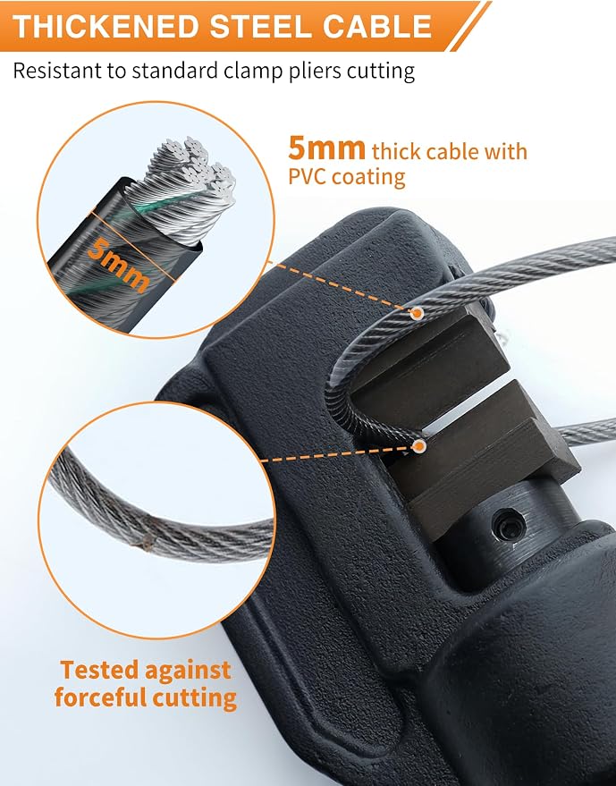 4-Digit Combination Cable Luggage Lock - Image 5