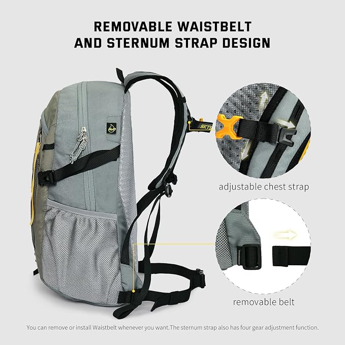 SKYSPER Small Hiking Backpack, 20L Lightweight Travel Backpacks Hiking Daypack - Image 3