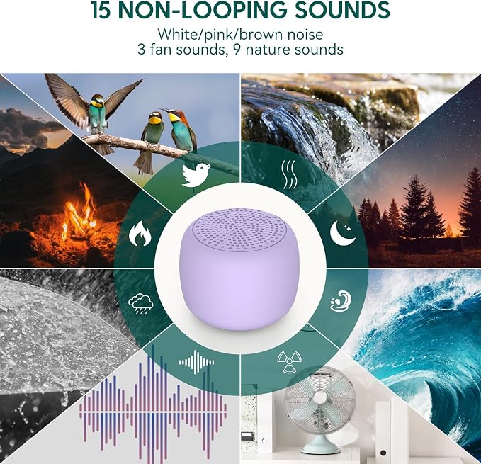 White Noise Machine Babelio Mini Sound Machine - Image 3