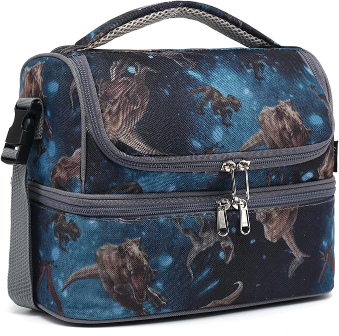 FlowFly Double Decker Cooler Insulated Lunch Bag Large Tote by FlowFly