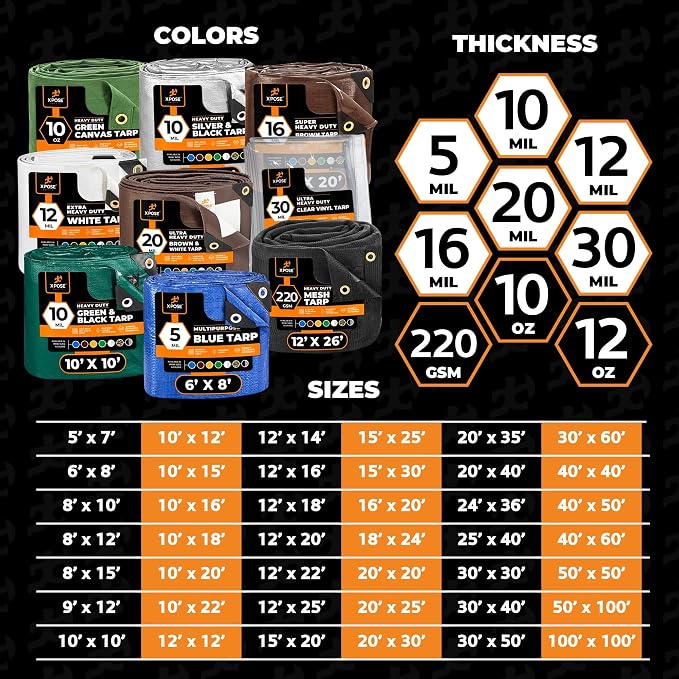 Better Blue Poly Tarp 20' x 30' - Image 8