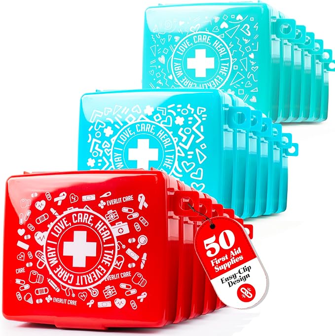 EVERLIT Pocket-Aid Mini First Aid Kit | Compact, Portable Hard-Shell Cases of by Unknown