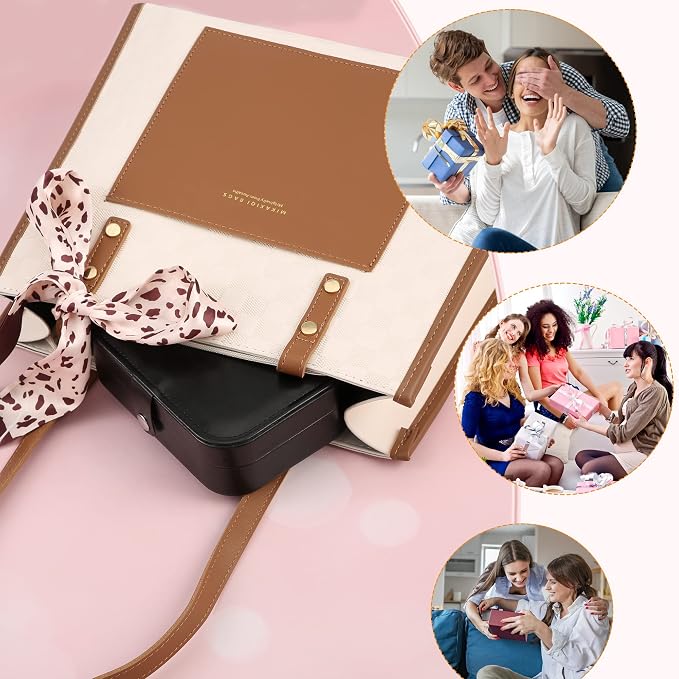 Travel Jewelry Box, PU leather Small Jewelry Organizer - Image 8