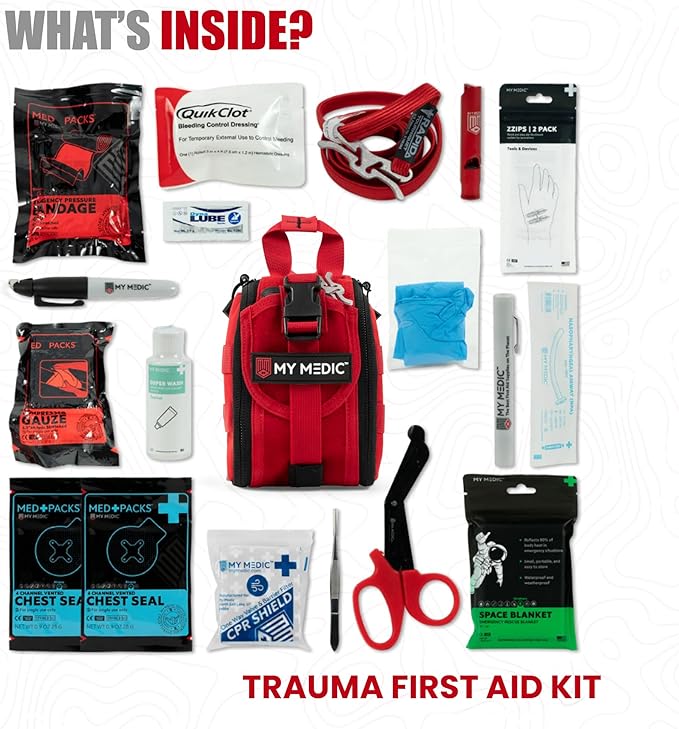 My Medic - TFAK - Ifak Trauma Kit - HSA/FSA Approved - Over 35 Essential Life - Image 4
