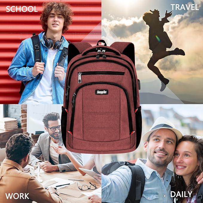 Backpack for Women Men, Travel School Backpacks for Teen Boys, Bookbag - Image 2