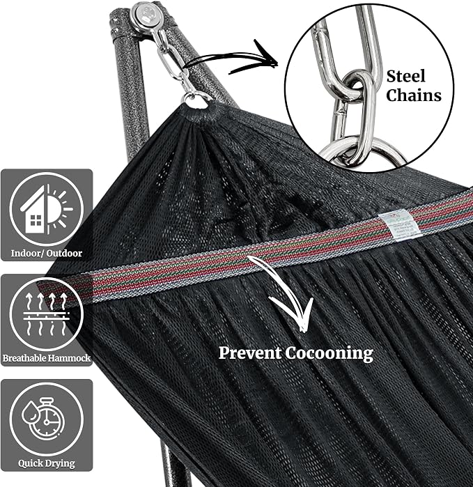 Tranquillo Universal Hammock Stand 600 lbs Capacity, Instant 20s Foldable - Image 2