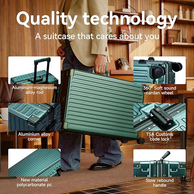 ROAMING Zipperless Luggage 26 Inch - Image 3