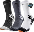 Men's Compression Running Socks: Coolmax Athletic Crew Socks Moisture Wicking by TENYSAF%C2%AE