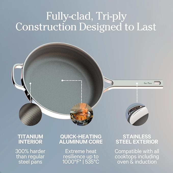 Our Place Titanium Pro Mini Cookware Duo – Always Pan & Perfect Pot - Image 5