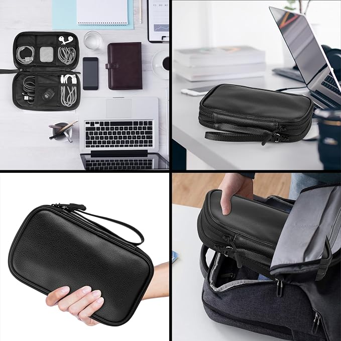 Leather Travel Electronic Organizer - Image 7