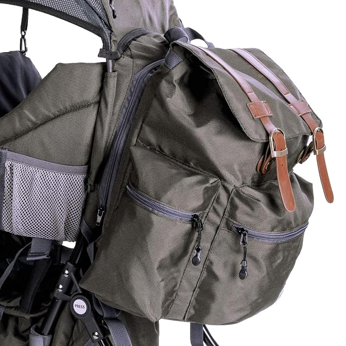 ClevrPlus Urban Explorer Child Carrier Hiking Baby Backpack, Olive Green - Image 8