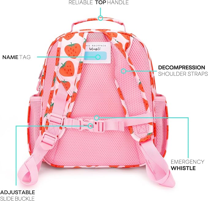 mibasies Toddler Backpack for Girls 2-4: Cute Kids Backpacks for Girls - Image 3