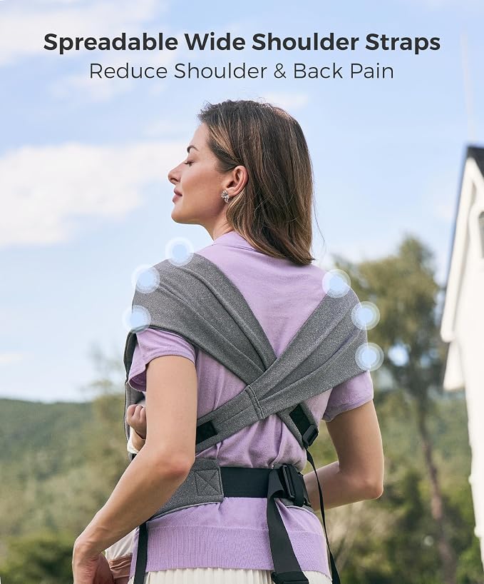 Momcozy Portable Baby Carrier – Compact & Lightweight, Adjustable - Image 4