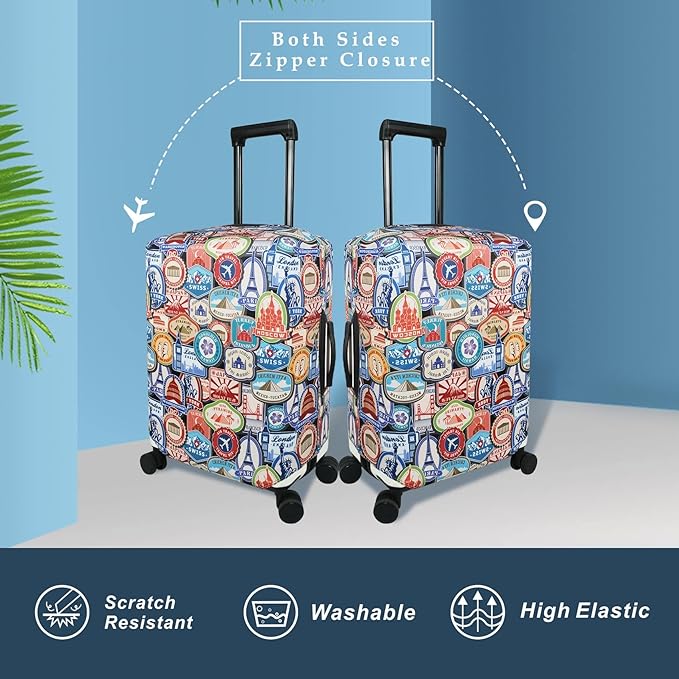 Explore Land Travel Luggage Cover Suitcase Protector Fits 23-26 Inch Case - Image 2