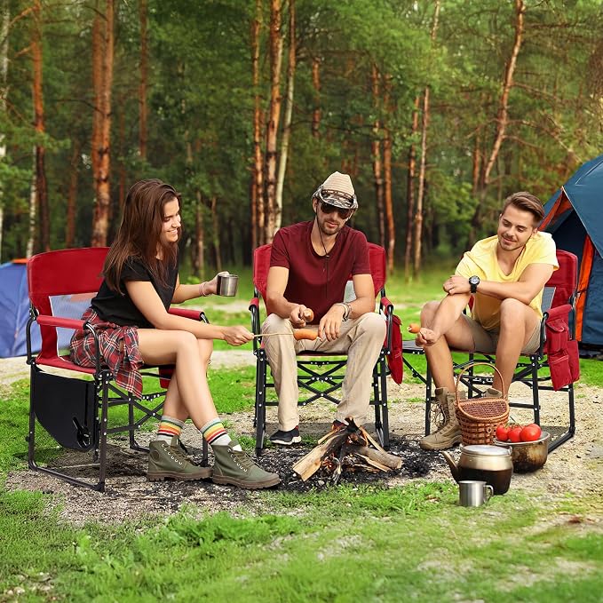 VINGLI Camping Chairs, Directors Chair, Camping Chair - Image 7