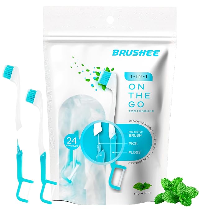 The Evolution of Oral Care | 4-in-1 Tool | Individually Wrapped | Disposable | by Brushee