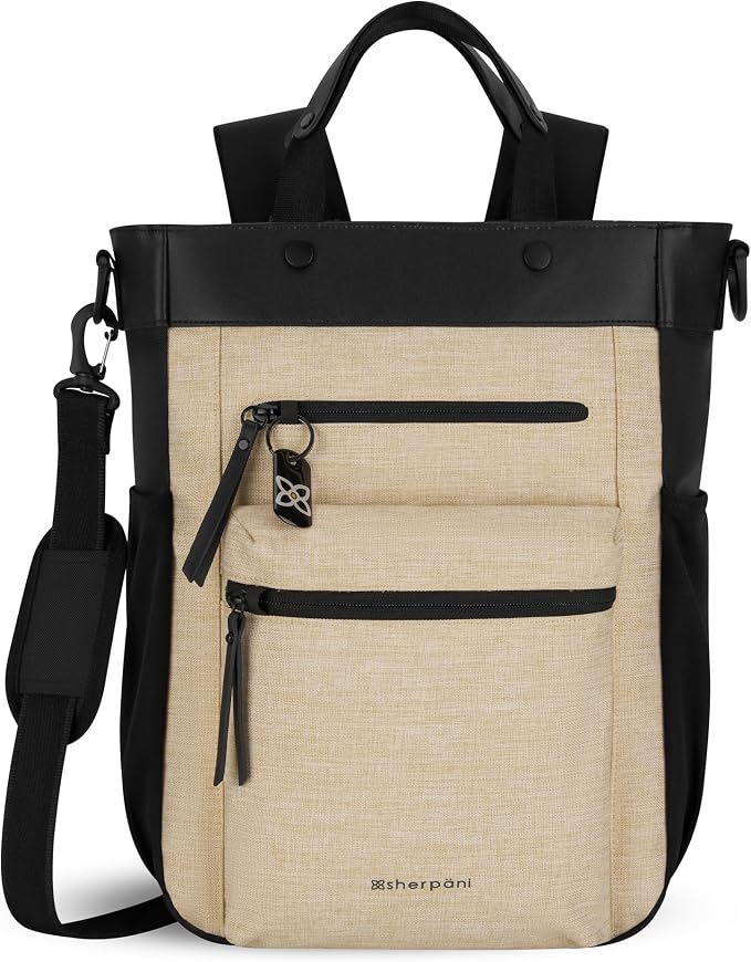 Sherpani Soleil, Anti Theft Convertible Backpack, 3 in 1 Tote Bag, Crossbody Bag by SHERPANI