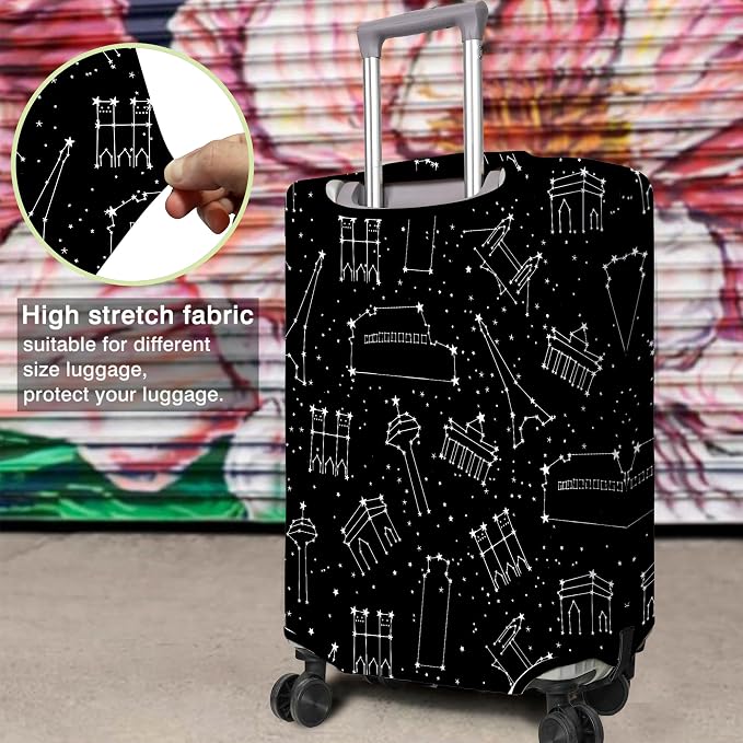 Travel Luggage Cover Suitcase Protector Fits 18-32 Inch Wheel Covers - Image 4