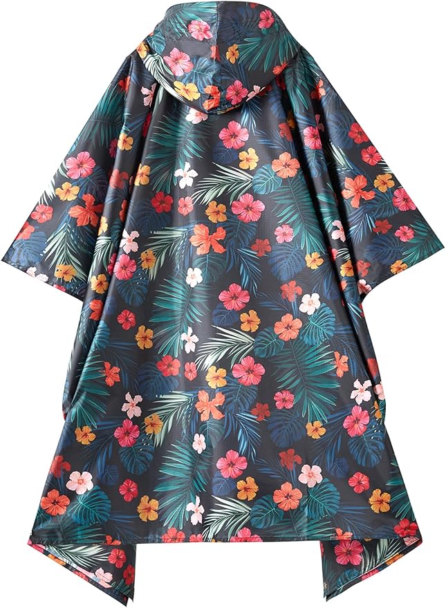 PTEROMY Hooded Rain Poncho for Adult - Image 7