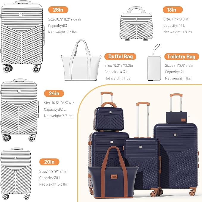 Hoteel 6 Piece Luggage Set - Image 8
