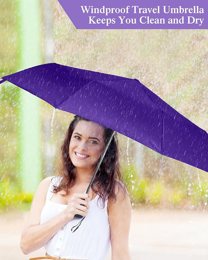 Yahenda 4 Pack Windproof Travel Umbrellas Bulk Automatic Open and Close - Image 5