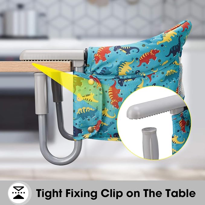 Hook On Chair, VEEYOO Clip On High Chair Folding Fast Table Chair - Image 3