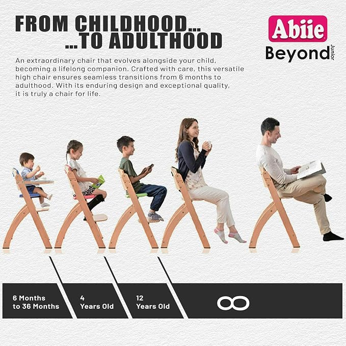 Abiie Beyond Junior Wooden High Chair - Image 4