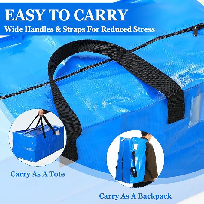 4 Pcs 24 Gallon Large Moving Bags - Image 4